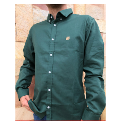 Camisa Masculina Manga Longa Verde