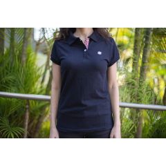 Camisa Polo Feminina Azul