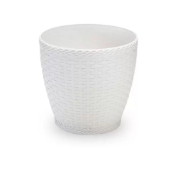 Vaso Rattan M2 0,75 LTS Branco