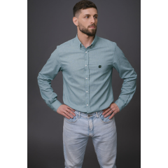 Camisa Masculina Manga Longa Xadrez Verde