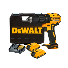 Parafusadeira/Furadeira De Impacto 1/2" (13mm) 20V Max Li-Ion, Brushless 2 VVR, 2 Baterias 2Ah, Carreg. Bivolt  E Maleta - Nacional - Dewalt Cód. DCD7781D2BR