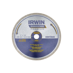 Disco Diamantado Liso Irwin Prem 230mmX22.22mm / Cod. IW8945