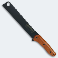 Facao Cimo Ax Colosso Carb 10" Preto Cabo Madeira