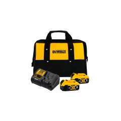 Kit 2 Baterias 5Ah 20V C/ Carregad+Bolsa - Dewalt Cód. DCB205C2K-BR