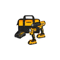 Combo 20V MAX* Íon de Lítio Parafusadeira/Furadeira de Impacto 1/2" (13mm) DCD7781 + Parafusadeira de Impacto 1/4" (6,3mm) DCF7871 - DEWALT COD. DCK276D2-BR