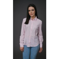 Camisa Feminina Manga Longa Rosa